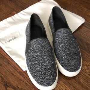 Vince Tweed Slip On Sneakers 8.5 NEW